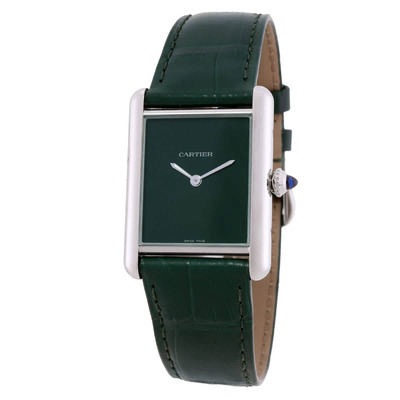 Cartier Tank Must Large Model Quartz Green Dial Watch WSTA0115 (green, arb22035)