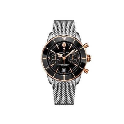 Men's Breitling Superocean Heritage Chronograph Auto Black Dial Watch, Article: UB0156H11B1A1 (black, arb22040)