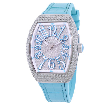 Franck Muller Vanguard Automatic Moon Phase Diamond Ladies Watch V32SC AT FO D CD AC BL AC V 32 SC AT FO D CD AC BL AC (arb22047)
