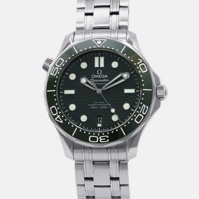 Omega Seamaster 1172348 - Automatic Green Stainless Steel Men's Wristwatch 42 mm (green, arb22081)