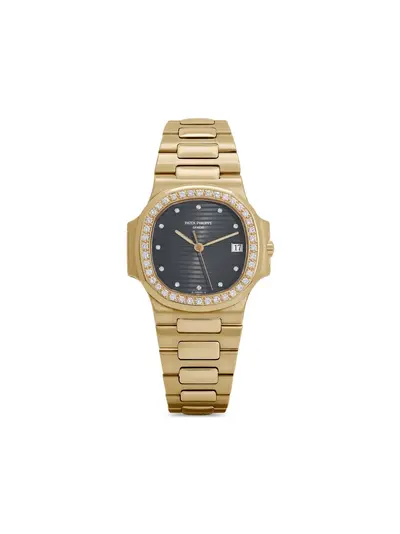 Patek Philippe Nautilus 30954403-1992 black dial cushion case diamond bezel automatic movement screw-down crown (arb22086)