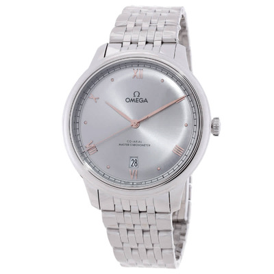 Omega De Ville Mens Automatic Chronometer Grey Dial Watch Ref: 43410402006001 434.10.40.20.06.001 (arb22097)