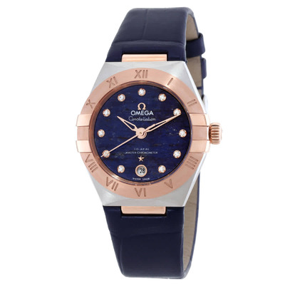 Omega Constellation Automatic Chronometer Diamond Blue Dial Ladies Watch Reference 131232903 131.23.29.20.99.003 (blue, arb22096)