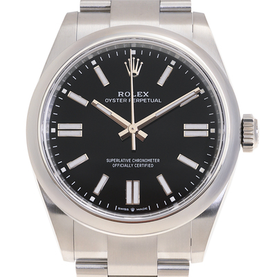 Rolex Oyster Perpetual Mens Automatic Chronometer Black Dial Watch m134300-0008 (black, arb22014)