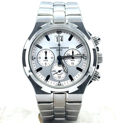 Pre-owned Vacheron Constantin Overseas Chronograph Automatic Silver Dial 49140/423A-8790 Men's Watch (arb22190)