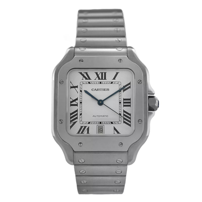 Pre-owned Cartier Santos Mens Watch WSSA0018 (black, arb22291)