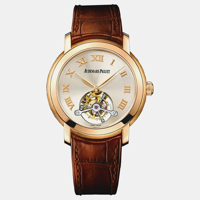 AP607581024 - Audemars Piguet Jules 26561Or.Oo.D088Cr.01 Manual Winding Silver 18k Rose Gold Men's Wristwatch 1176055 (arb22357)
