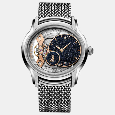 Audemars Piguet Millenary [77244Bc.Gg.1272Bc.01] Manual Winding Blue Dial 18k White Gold Men's Watch 1176069 (blue, arb22360)