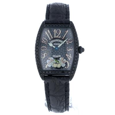 Franck Muller Cintree Curvex Quartz Diamond Black Dial Unisex Watch 1752 QZ NR CR D CD (black, arb22367)