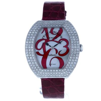 Franck Muller Infinity Series Quartz Diamond White Dial Ladies Watch 3535 QZ A D3 (black, arb22368)