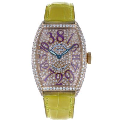 Franck Muller Cintree Curvex Automatic Diamond Ladies Watch Ref 5850 ch d cd (blue, arb22369)
