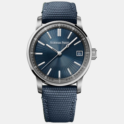 Men's Automatic Stainless Steel Blue Dial Code 11.59 Chronometer Audemars Piguet 1176064 (blue, arb22444)