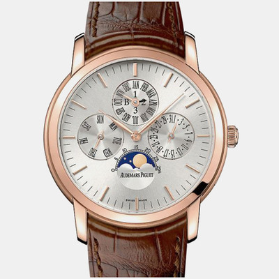 Audemars Piguet Jules 26390OR.OO.D088CR.01 Automatic Silver Dial, Exposed Movement Rotor, Men's Watch - Article: D088CR 1176059 (arb22447)