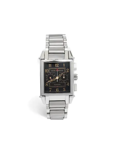 Girard-Perregaux Chronograph Automatic Steel Rectangular 38mm Black Dial (Ref: 30362272) (arb22450)