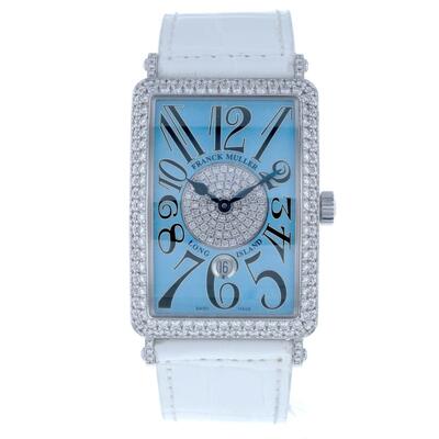 Franck Muller Long Island Automatic Diamond Blue Dial Ladies Watch 1150 SC DT D 1P (blue, arb22460)