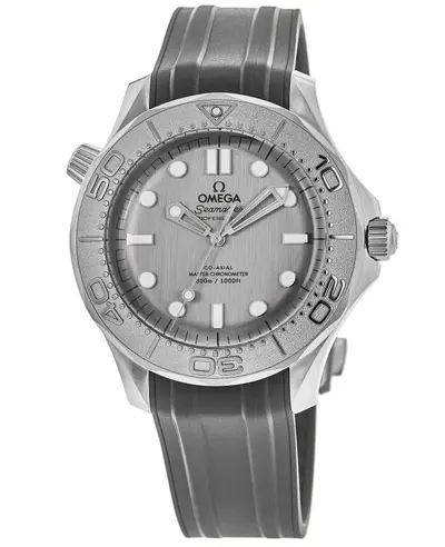 Omega Seamaster Diver 300M Automatic Grey Dial Stainless Steel Men's Watch Model 210.32.42.20.06.002 (arb15373)