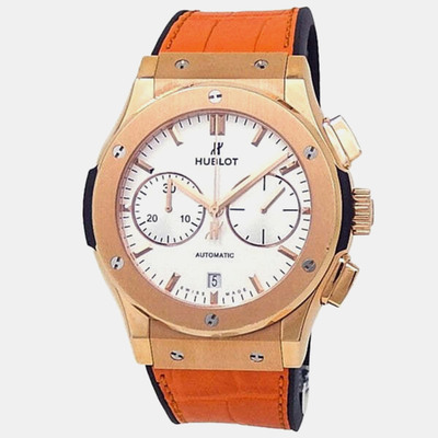 Hublot Classic Fusion Automatic Silver 18k Rose Gold Men's Watch Ref. 521.OX.2611.LR 1177907 (arb22492)