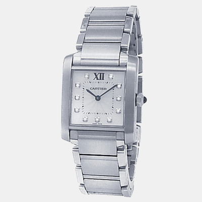 Cartier Tank Francaise 117863A - Women's Stainless Steel Quartz Watch 1177863 (arb22520)