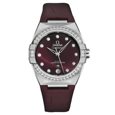 Omega Chronometer Ladies Watch 131.18.36.20.61.001 (red, arb22533)