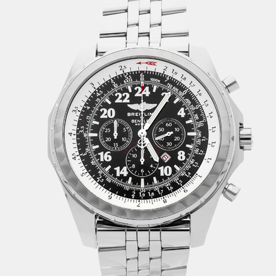 Breitling Bentley Le Mans Limited Edition A2236212/B699 Stainless Steel Black Dial Automatic Men's Watch 48.7mm 1154155 (black, arb22564)