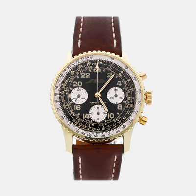 BR00317 Breitling Navitimer 809 Manual Winding Black Dial Men's Watch 1171944 (black, arb22639)