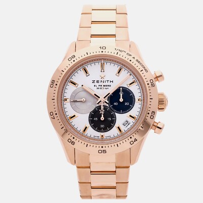 Zenith Chronomaster Sport 18.3101.3600/69.M3100 Automatic Men's Wristwatch Rose Gold Case White Dial 1171483 (white, arb22640)