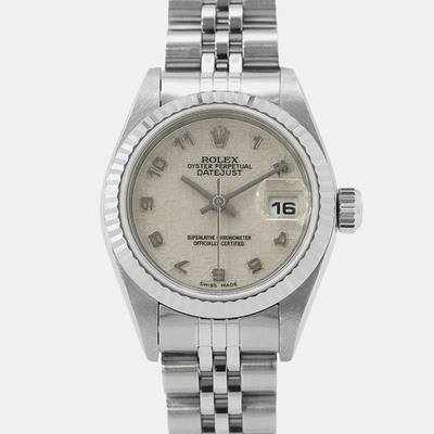 Rolex Datejust 79174 White Dial Stainless Steel Automatic Women's Watch 1179856 (white, arb22713)