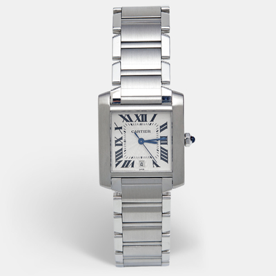 Cartier W51002Q3 Tank Francaise Stainless Steel Unisex Watch 1180997 (arb22785)