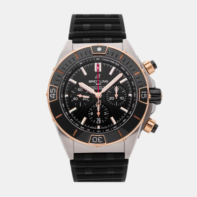 Pre-Owned Breitling Super Chronomat B01 44 UB0136251B1S1 Automatic Black Men's Wristwatch Article: 1181012 (black, arb22786)