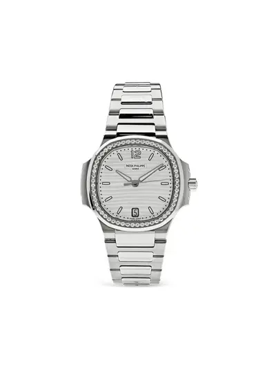 Patek Philippe Nautilus 35mm Silver-tone Diamond Bezel Rectangular [Art.-Nr. 31089787] (arb22767)