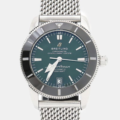 Breitling Superocean Heritage AB2010 Men 42mm Stainless Steel Green Dial Automatic Watch, Model: 1182252 (green, arb22815)