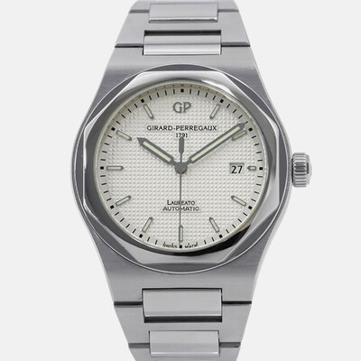 Girard-Perregaux Laureato 81000-11-131-8A Automatic Silver Stainless Steel Men's Wristwatch 41 mm 1182953 (arb22835)