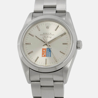 Rolex Air-King Model 14000 Automatic Silver Dial Stainless Steel Men's Watch Ref. No. 1182946 (arb22837)