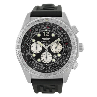 Pre-owned Breitling B-2 Professional Chronograph Automatic Chronometer Black Dial Mens Watch A42362 (black, arb22854)