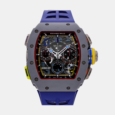 Pre-Owned Richard Mille RM65-01 FQ Automatic Black Men's Wristwatch, 50 mm 1184062 (black, arb22880)