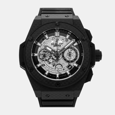Pre-Owned Hublot King Power Unico All Carbon Chronograph Article 701.QX.0140.RX 1183580 (arb22881)