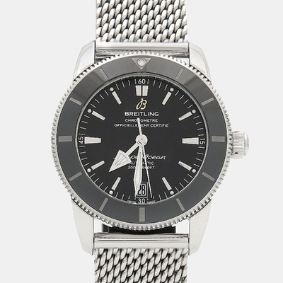 AB2010 Automatic Black Stainless Steel Men's Wristwatch 42mm Breitling 1182256 (black, arb22891)