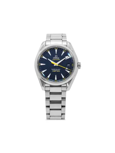 Omega Seamaster Aqua Terra 20487314, circa 2015 - Pre-Owned Navy Blue Automatic (arb22902)