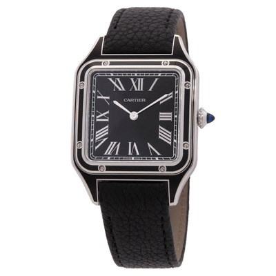 Cartier Santos-Dumont Hand Wind Black Dial Watch WSSA0068 (black, arb22916)