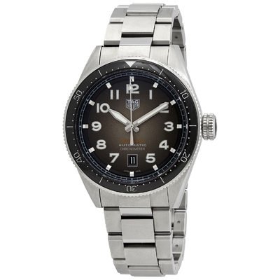 WBE5114.EB0173 Pre-owned Tag Heuer Autavia Mens Smokey Black Dial Watch (black, arb22953)