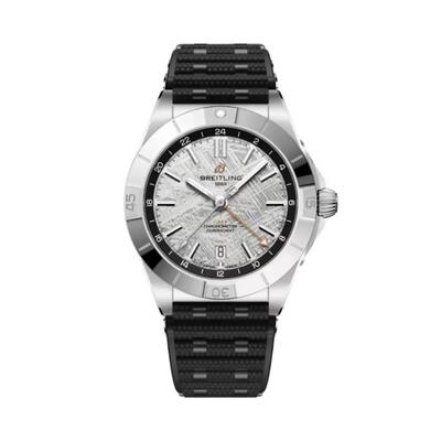 Breitling Chronomat GMT Automatic Chronometer Silver Dial Mens Watch P323982A1F1S1 (black, arb22957)