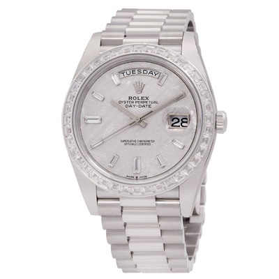 Rolex Day-Date 40 'Meteorite Diamond' Mens Watch m228396tbr-0027 (arb6634)