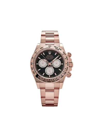 Rolex Cosmograph Daytona 2024 Black Baton Dial, Round Case 40mm, Rose Gold Stick Hands, Automatic Oyster Perpetual 31189374 (arb23033)