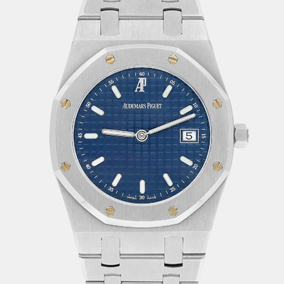 Audemars Piguet Royal Oak 56175ST.OO.0789ST Men's Wristwatch, Blue Stainless Steel, Quartz Movement 1187672 (blue, arb23044)