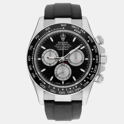 Rolex Cosmograph Daytona 126519LN-0002 Automatic Black 18k White Gold Men's Wristwatch 1187780 (black, arb23073)