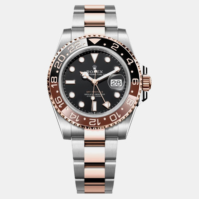 Rolex GMT-Master II 126711CHNR Men's Automatic Rose Gold Stainless Steel Watch with Black Dial 1187728 (black, arb23084)