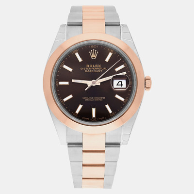 Rolex Datejust 126301 - Brown Dial, Rose Gold Bezel 1187777 (brown, arb23105)