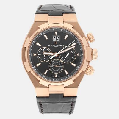 Vacheron Constantin Overseas 49150/000R-9338 Automatic Grey Rose Gold Men's Watch 1188250 (arb23139)