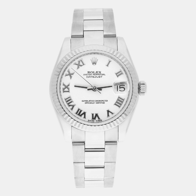 Rolex Datejust 178274: Women's Automatic Stainless Steel Watch, White Dial 1188240 (white, arb23141)