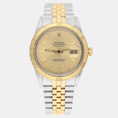 Rolex Datejust 16253 Automatic in Yellow Gold and Stainless Steel with Champagne Dial - Ref: 1188264 (arb23144)